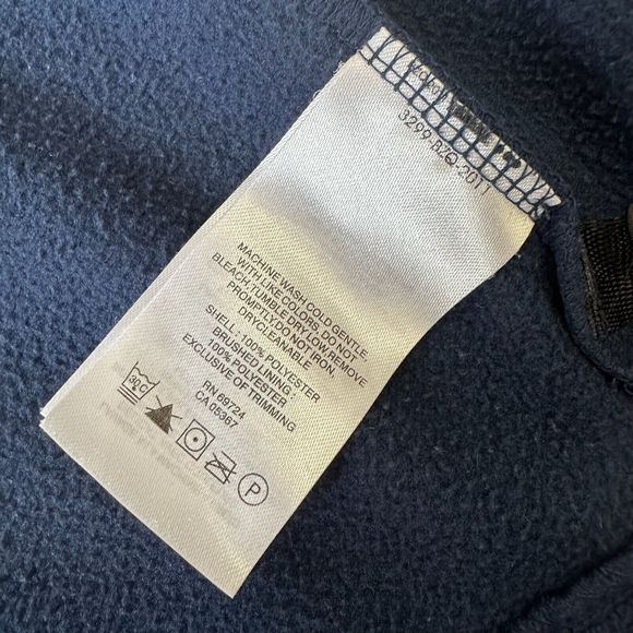 COLUMBIA Mens Full-Zip Fast Trek Fleece Vest in Navy - Picture 8 of 10